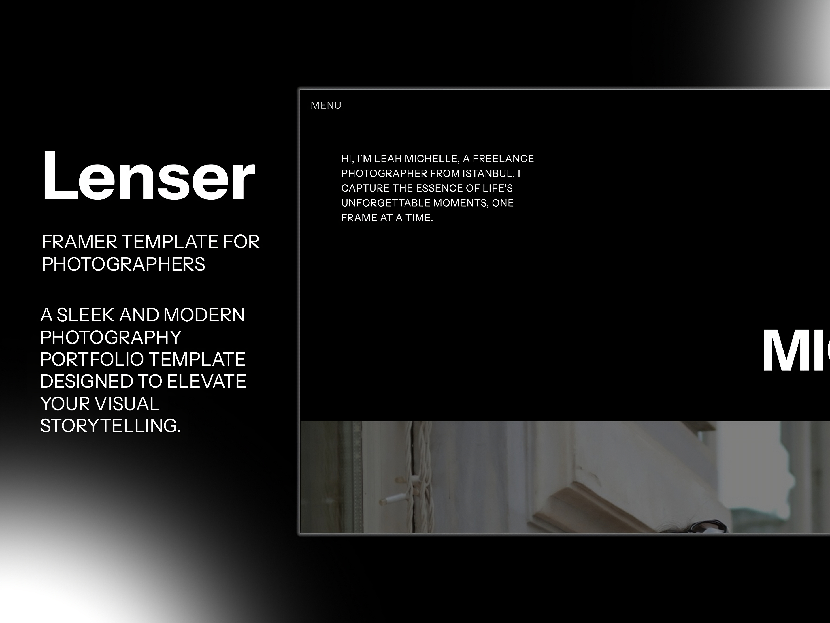 Lenser — A sleek Portfolio Template